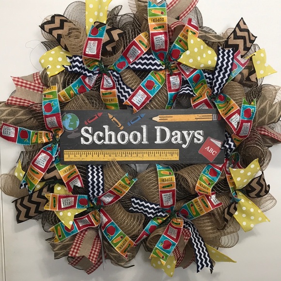 Handcrafted by Barbara Other - Handcrafted School Days Wreath